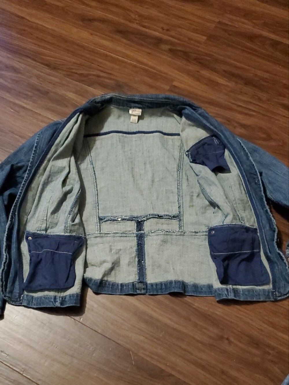 Venezia Washed Blue Denim Button Jacket - Picture 9 of 11